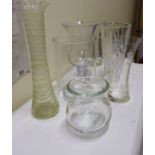 Large collection modern glass vases