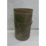 Large metal twin handled container. 62cm high