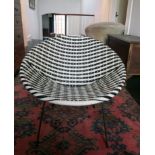 Retro 1950's/1960's basketweave tub chair.