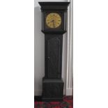 Late 18th century 30 hour longcase clock, the square brass dial with date aperture signed J. Foster,