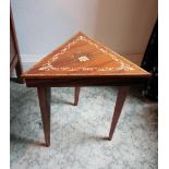 "Sorrento" triangular musical table.