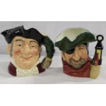 Two Royal Doulton character jugs, Smuggler D6616 and Mine Host D6468