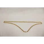 9ct gold necklet of Prince of Wales pattern. 22g