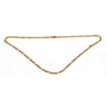 9ct gold filed curb necklet, 37g.