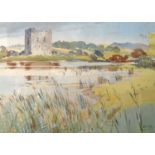 Alistair AK Dallas (1898 - 1983)Threave CastleSigned lower right, watercolour, 26cm x 35cm.  ARR
