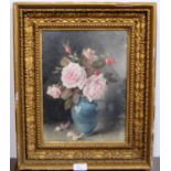 Grace H Hastie (British, 1839 - 1926) Pink roses