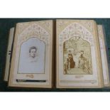 Old Photographs.  2 leather bound albums of Victorian & Edwardian portrait photographs.