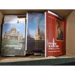 St. Petersburg & Others.  A carton of guides & softback publications, mainly Russian text.