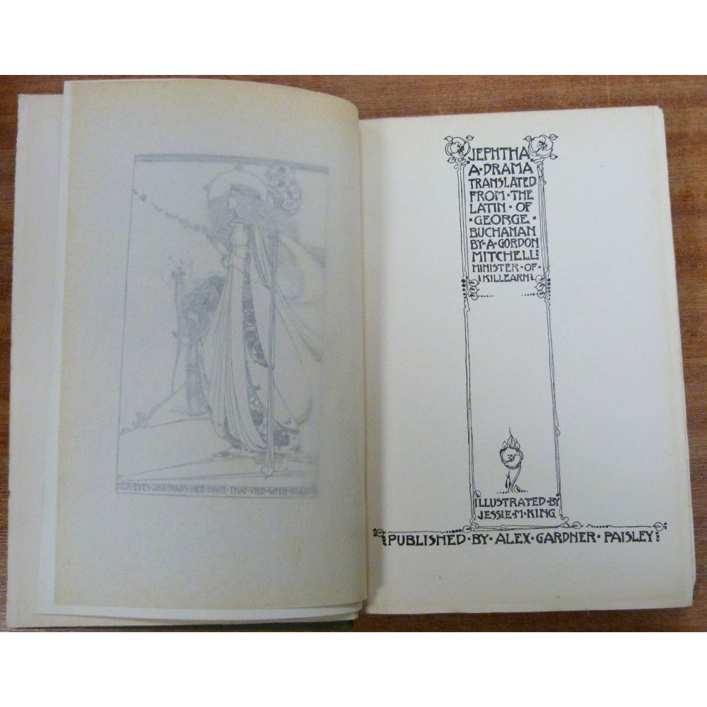 MITCHELL A. GORDON (Trans).  Jephtha, A Drama Translated from the Latin of George Buchanan. Illus. - Image 2 of 5