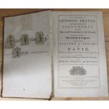 BENTHAM JOSEPH (Prntr).  The Book Of Common Prayer ... together with the Psalter or Psalms. Folio.