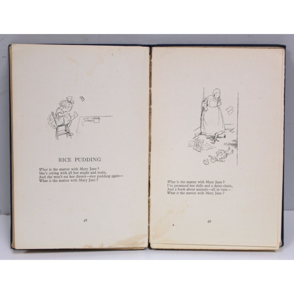 MILNE A. A.  When We Were Very Young. Illus. & decs. by E. H. Shepard. Orig. blue cloth gilt. 6th - Image 8 of 9