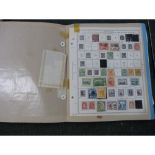 POSTAGE STAMPS.  Jamaica, Victoria to GVI, on six album leaves in three folders; also a folder of