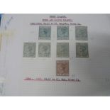 POSTAGE STAMPS.  Turks & Caicos Islands. Victoria to GV, on leaves, mint & used.