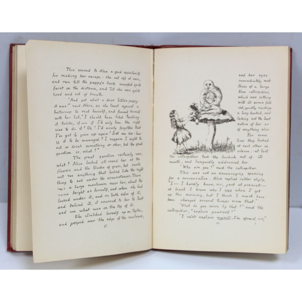 "LEWIS CARROLL".  Alice's Adventures Under Ground Being a Facsimile of the Original M.S. Book - Image 6 of 6