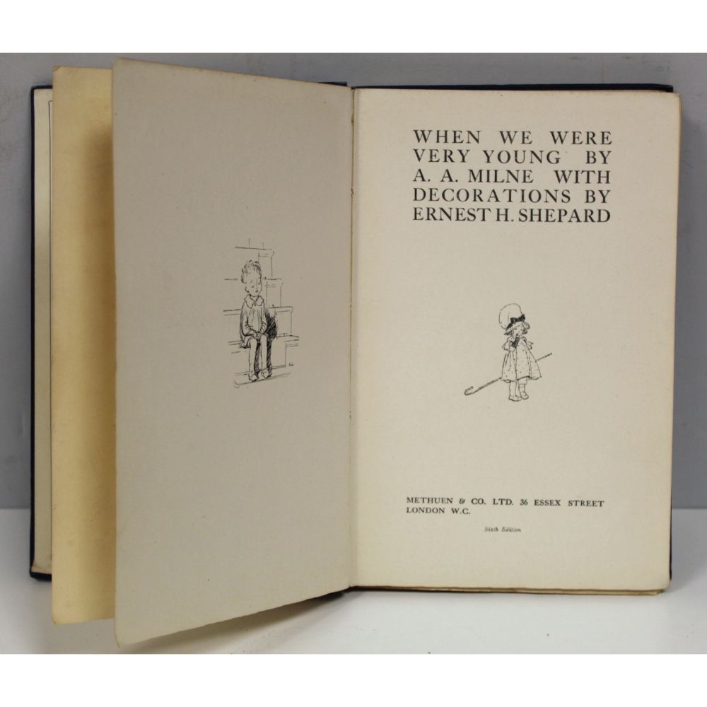 MILNE A. A.  When We Were Very Young. Illus. & decs. by E. H. Shepard. Orig. blue cloth gilt. 6th - Image 4 of 9