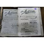 The Autocar.  51 orig. issues of this periodical. November 1902 to June 1918.