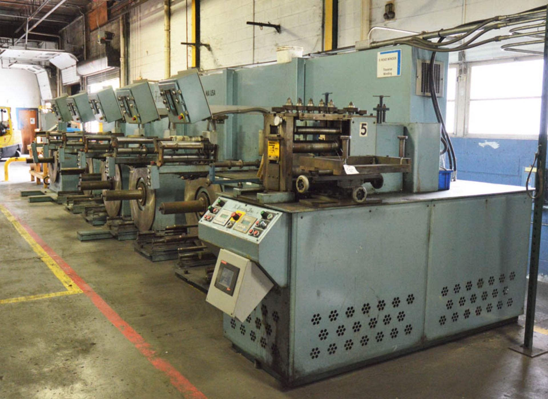 1998 N. FERRARA OSCILLATE TRAVERSE WINDER & SLITTING LINE, 12" WIDTH, (2 of 5 Heads In Operation) - Image 2 of 25