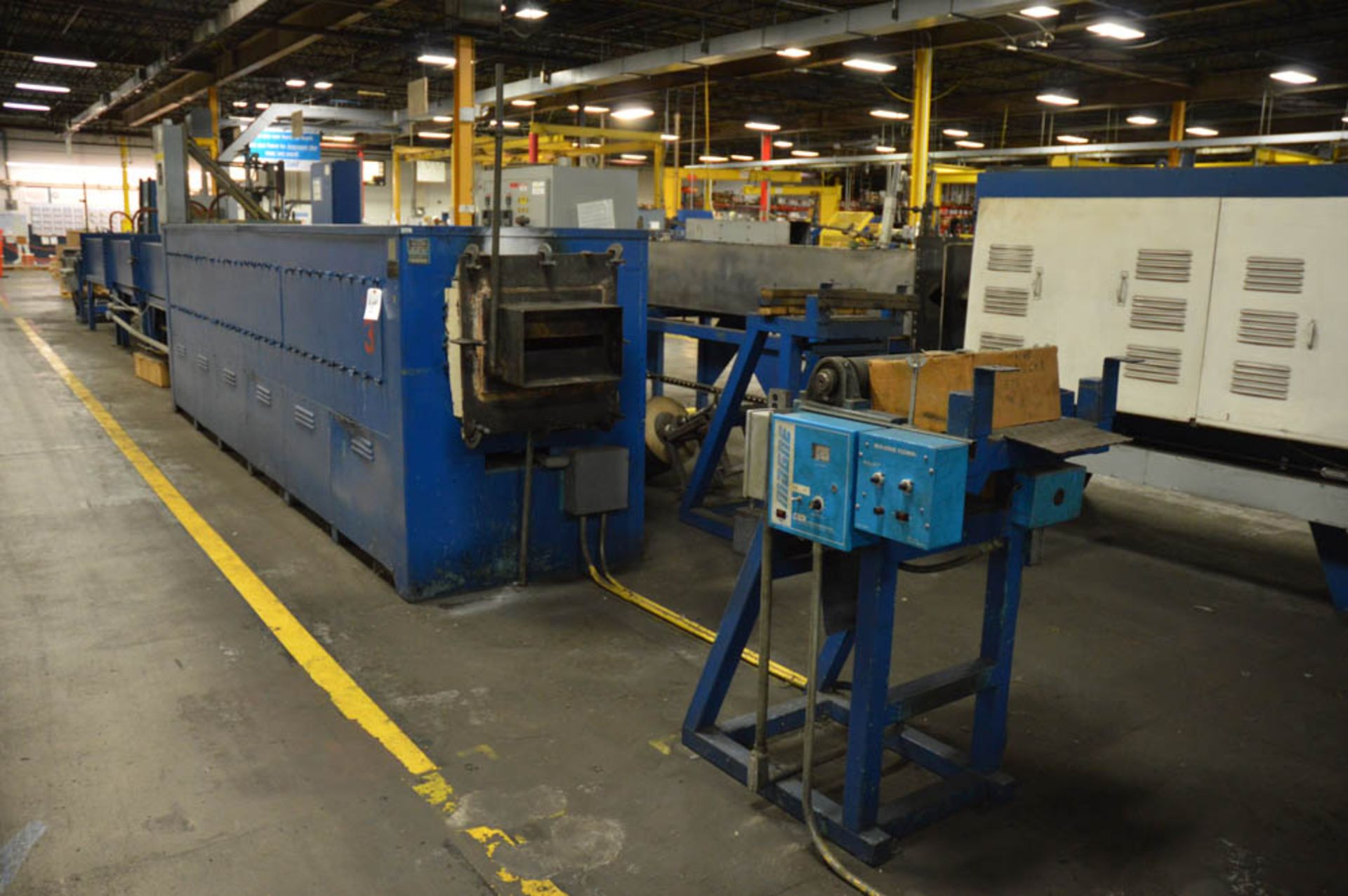 C.I. HAYES STRIP ANNEALING FURNACE, 1" - 12" STRIP WIDTH, 4,000# COIL WEIGHT, 16" / 42" COIL ID /