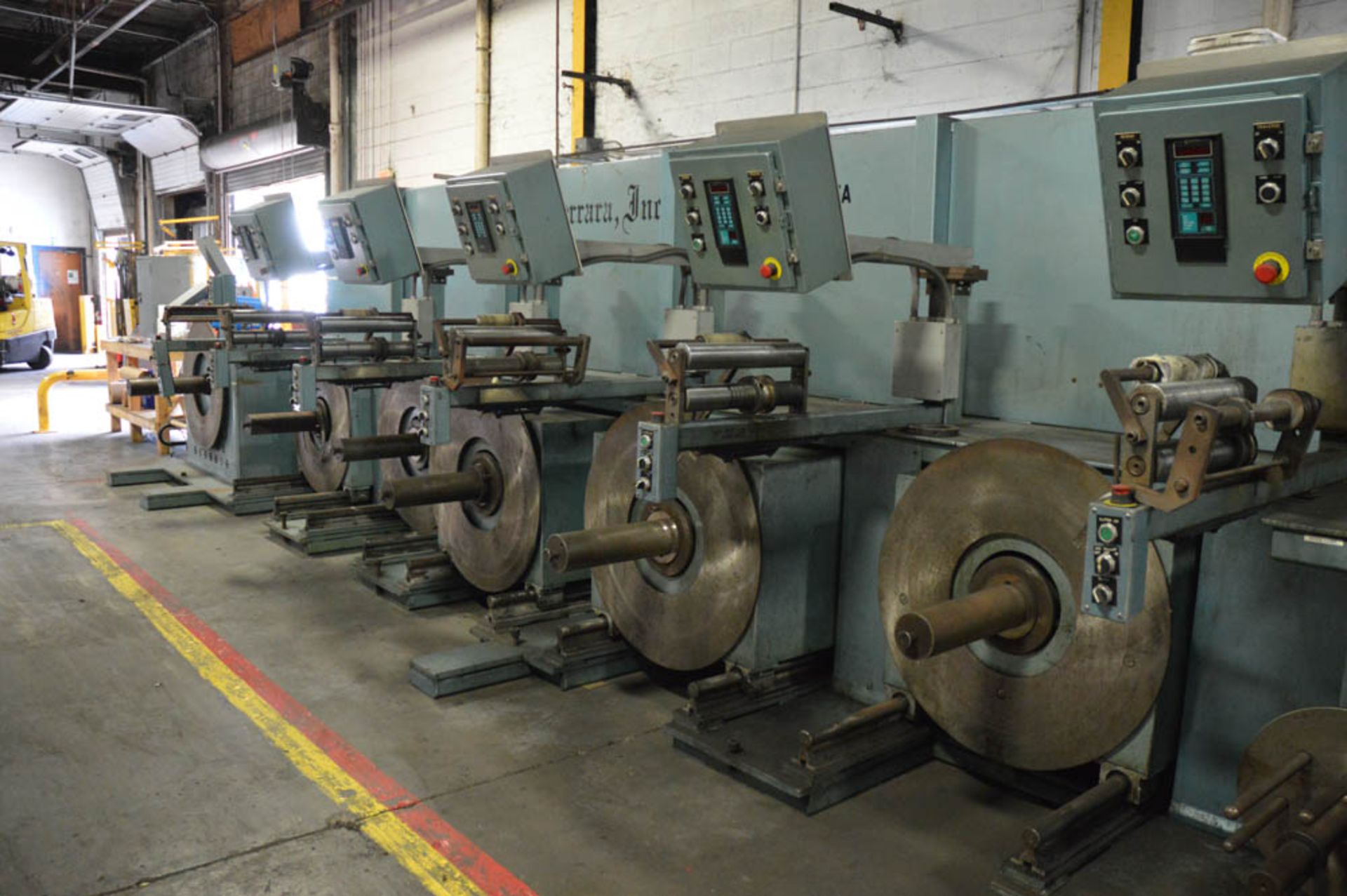 1998 N. FERRARA OSCILLATE TRAVERSE WINDER & SLITTING LINE, 12" WIDTH, (2 of 5 Heads In Operation) - Image 15 of 25