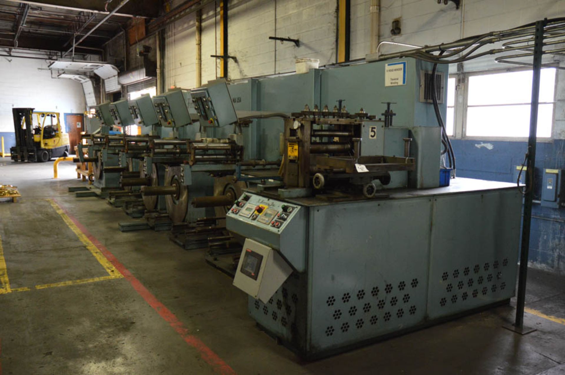 1998 N. FERRARA OSCILLATE TRAVERSE WINDER & SLITTING LINE, 12" WIDTH, (2 of 5 Heads In Operation) - Image 8 of 25