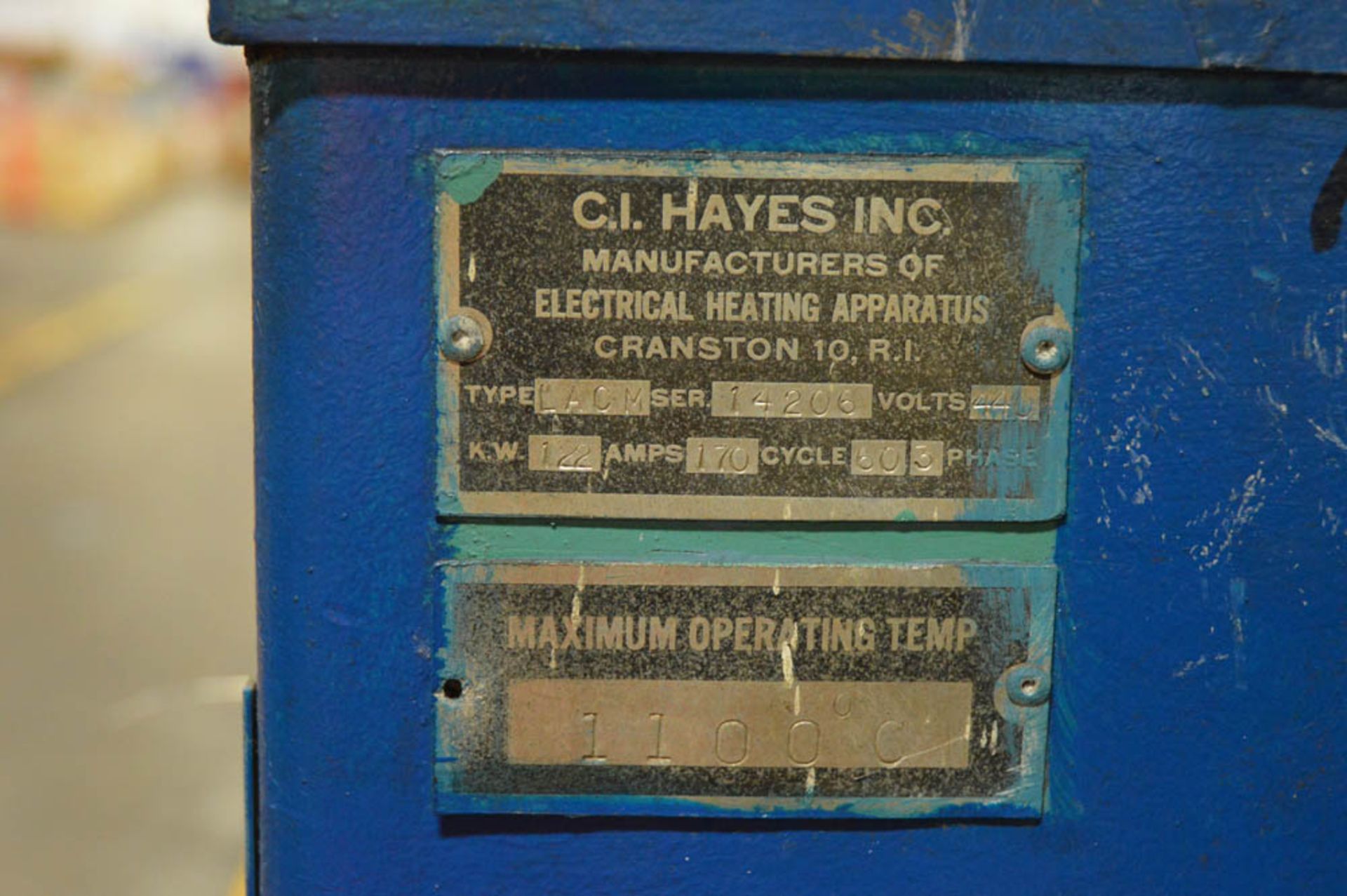 C.I. HAYES STRIP ANNEALING FURNACE, 1" - 12" STRIP WIDTH, 4,000# COIL WEIGHT, 16" / 42" COIL ID / - Image 19 of 19