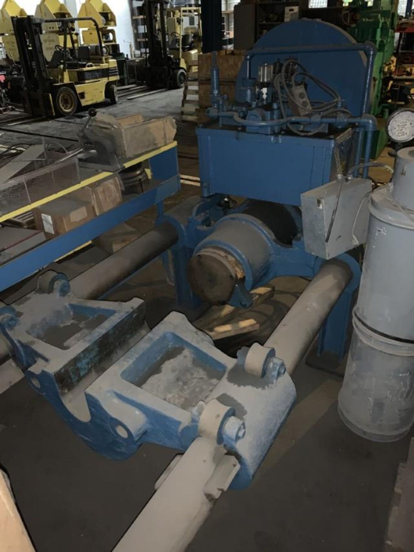 Wheel Press, Horizontal Design Hydrauli Operation, 8" Dia. Ram, 10'L x 48"W Between Hsg. [