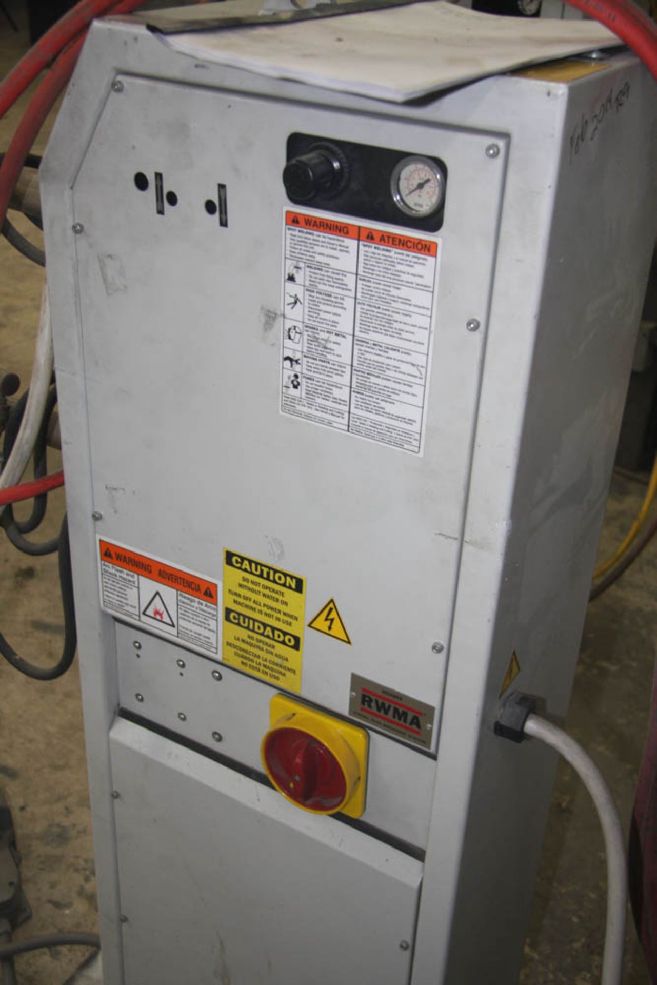 LORS TECNA MDL. 4647A 39-KVA SPOT WELDER, 50% DUTY CYCLE, 19" THROAT, FOOT SWITCH, S/N: 12110 ( - Image 4 of 4