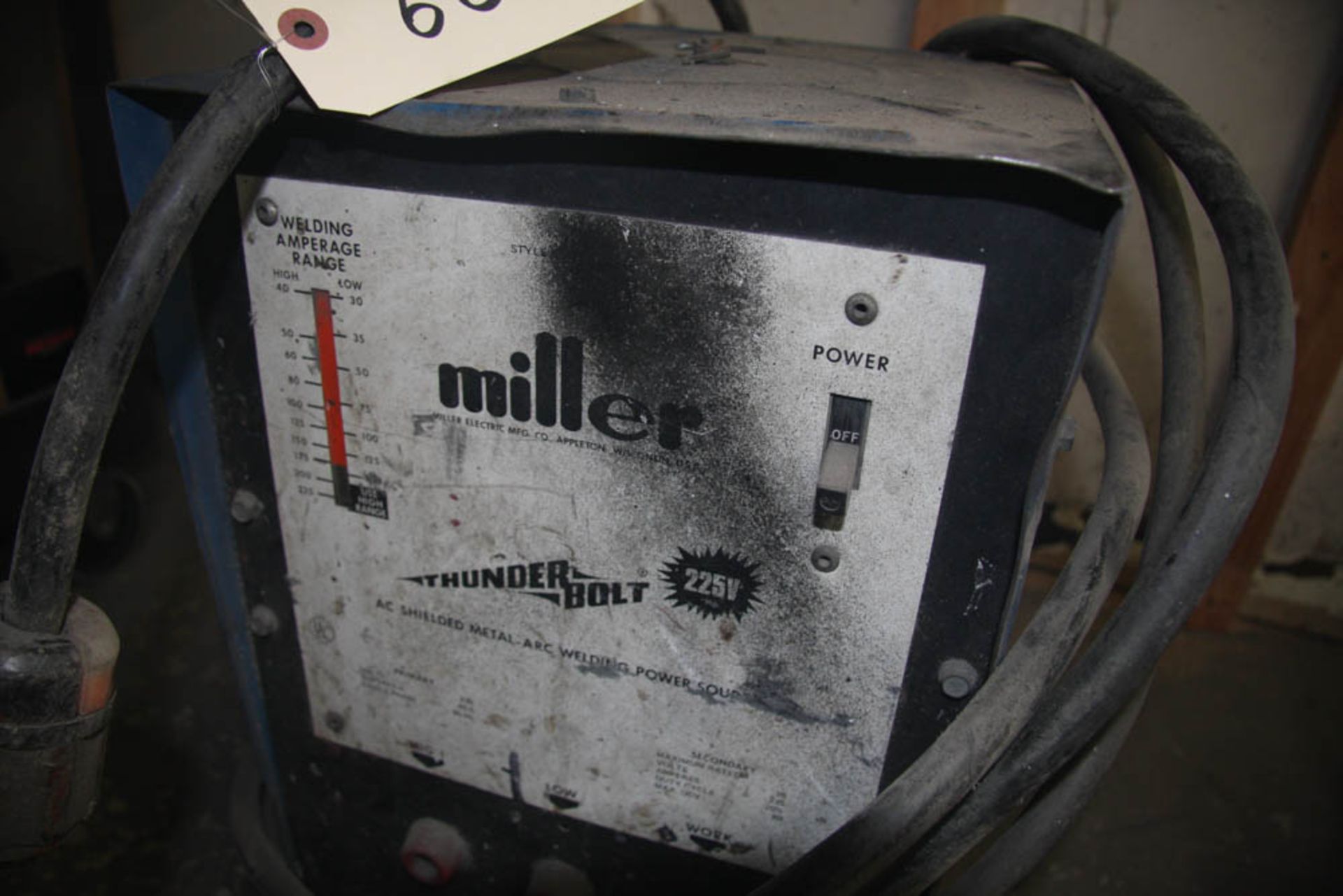 MILLER THUNDERBOLT 225V ARC WELDER - Image 2 of 2