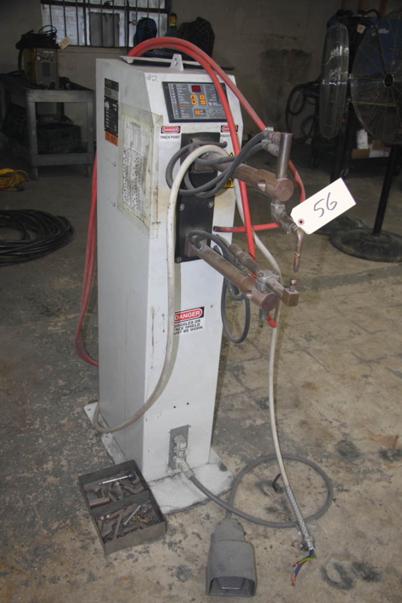 LORS TECNA MDL. 4647A 39-KVA SPOT WELDER, 50% DUTY CYCLE, 19" THROAT, FOOT SWITCH, S/N: 12110 (