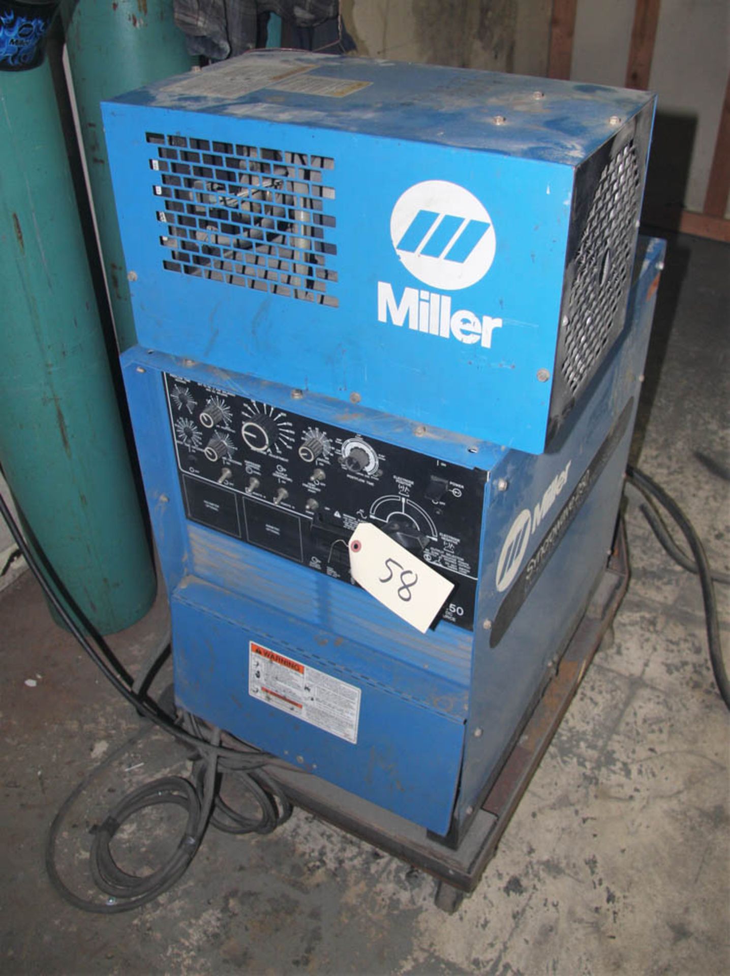 MILLER SYNCROWAVE 250 CONSTANT AC/DC ARC WELDING POWER SOURCE, W/ RADIATOR 1a COOLING SYSTEM, S/N: