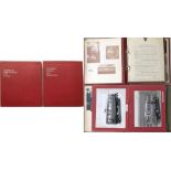 Pair of PHOTOGRAPH ALBUMS, possibly official AEC items, one titled 'Omnibuses, Trolleybuses and