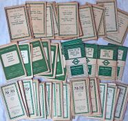 Large quantity (c115) of London Transport Green Line Coaches TIMETABLE LEAFLETS for individual