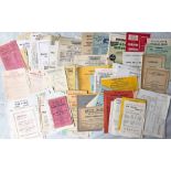 Quantity (c120) of 1950s/60s BUS TIMETABLE LEAFLETS from a wide range of operators, large and small,
