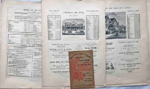 c1880 Chemins de Fer de L-Ouest et de Brighton GUIDE (French language) for the Paris to London