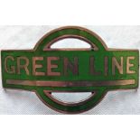1930 Green Line Coaches Ltd driver's/conductor's CAP BADGE issued from the formation of the