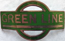 1930 Green Line Coaches Ltd driver's/conductor's CAP BADGE issued from the formation of the