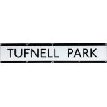 1960s/70s London Underground enamel FRIEZE PANEL from the platforms at Tufnell Park on the