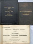 1915 Railway Clearing House 'OFFICIAL RAILWAY JUNCTION DIAGRAMS', 158 coloured diagrams + index &