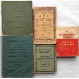 Selection (5) of 1910 & onwards RAILWAY TIMETABLES comprising June 1910 LB&SCR Appendix to the