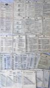 Quantity (41) of 1920s-70s (mainly) London Transport PANEL TIMETABLES including a 1924 London United
