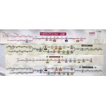 Selection (4) of c.early 1980s London Underground car LINE DIAGRAMS (traditional paper type)