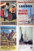 Selection (3) of 1940s/50s Eastern National Omnibus Co double-crown POSTERS including 1956 '