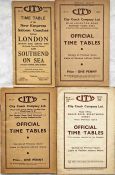 Selection (4) of 1930s/40s City Coach Co TIMETABLE BOOKLETS comprising 1931 'New Empress Saloon