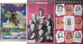 Selection (3) of Underground Group/London Transport POSTERS comprising 1926 double-crown 'Hampton