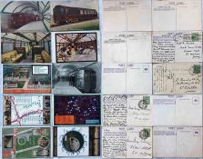 Selection (10) of early London Underground POSTCARDS comprising 3 x 1906 Great Northern,