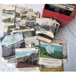 Large quantity (60) of 1950s/60s steam railway VINYL RECORDS by Argo Transacord comprising 28