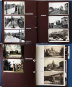 Large album of loose-mounted PHOTOGRAPHS compiled by the late Alan A Jackson, historian &