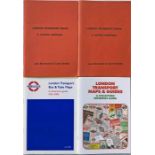 Selection (4) of CATALOGUES of London Transport Maps comprising 2 x 'Burwood & Brady' 1982 first