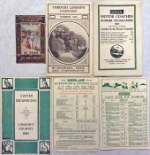 Selection of early Underground Group LEAFLETS comprising c1910 fold-out 'In a flash, to the river by
