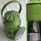 L&SWR 3-aspect HANDLAMP stamped 'L&SWR' on the reducing cone and 'L&SWR 4544' on the side as well as